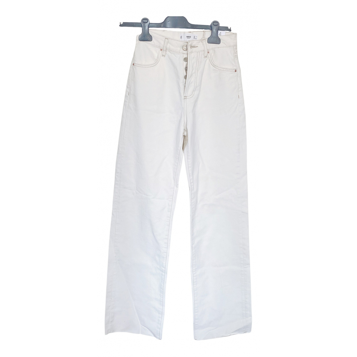 Large pants Mango White size 38 IT in 